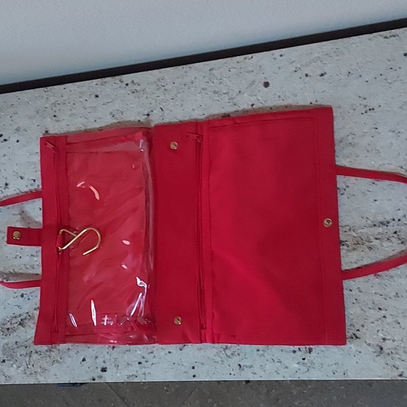 Clarins of Paris Makeup Bags - Lot of 3. 2 Wipe Off Material & 1 BONUS Velvet - Picture 5 of 12